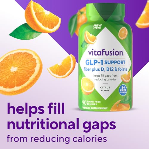 Vitafusion GLP-1 gummies Citrus pack shown for on-the-go nutrition.