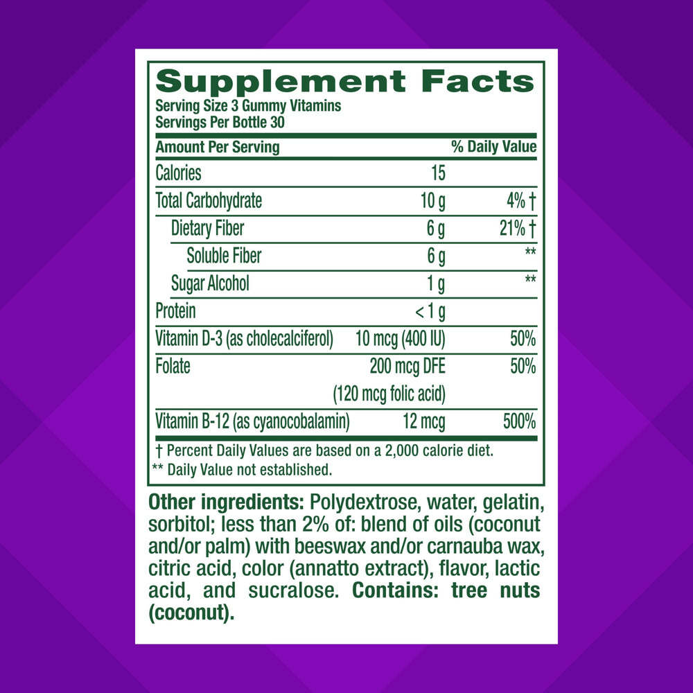 Vitafusion GLP-1 gummies sugar-free option for light snacking.