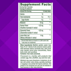 Gummies close-up with Vitafusion strawberry flavor for nightly routine