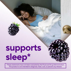 Vitafusion melatonin bottle label displaying 5mg serving