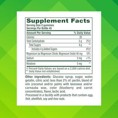 Vitafusion melatonin magnesium gummies closeup for relaxed evenings.