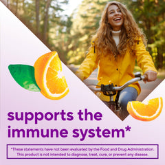 Vitafusion Power C gummies 500 mg per serving for immune support.