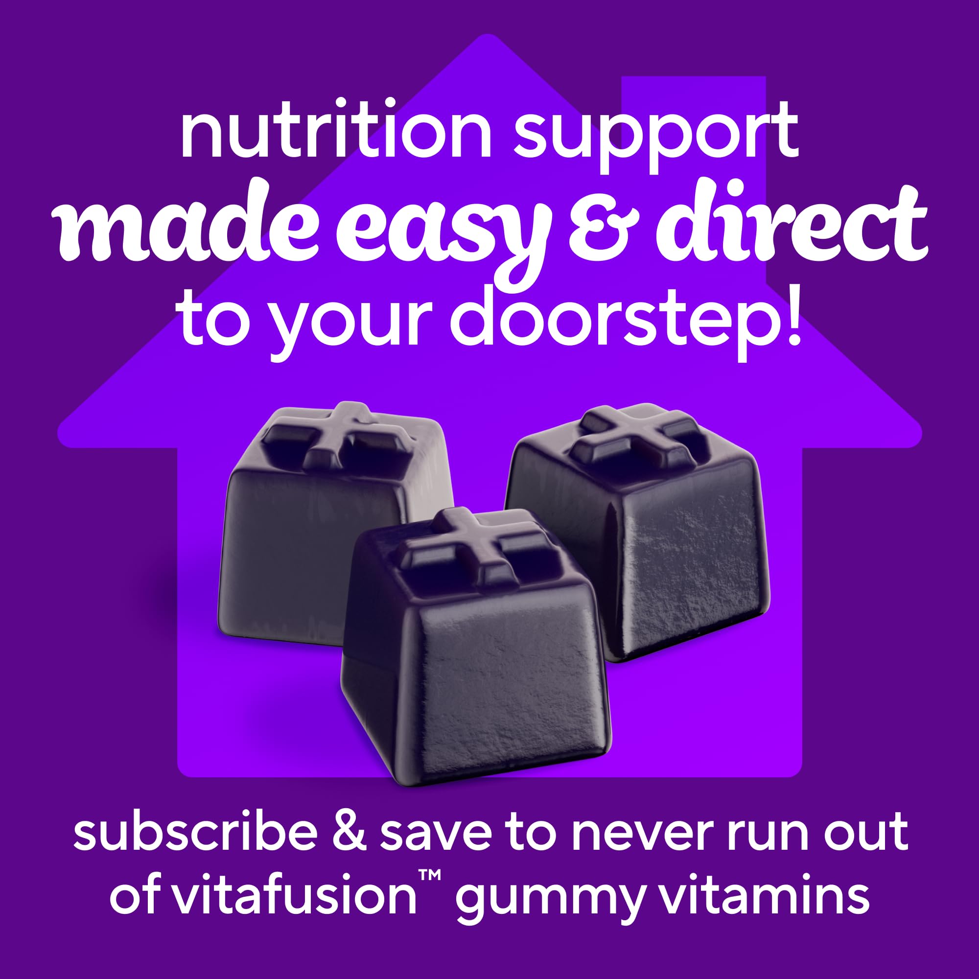 Vitafusion Power+ Men’s Multi brand logo reinforces trusted daily multivitamin choice.