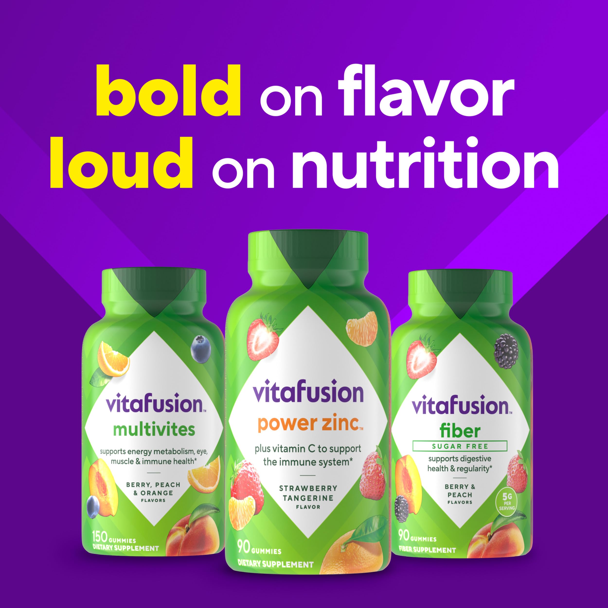 Vitafusion Power Zinc gummies pictured as part of daily routine.
