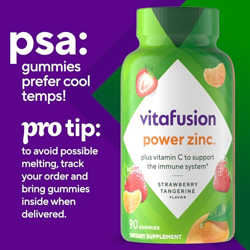 Gummies ready to chew as part of a daily ritual with Vitafusion Power Zinc.