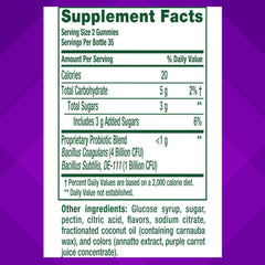 Close-up of the chewy texture in Vitafusion probiotic gummies.
