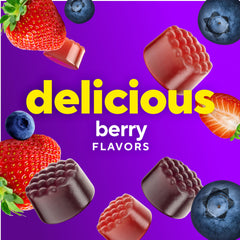 Vitafusion gummies emphasizing energy metabolism support for daily life.