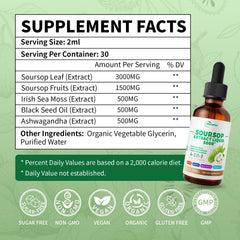 VitaHarbor 4-in-1 Soursop Bitters dropper closeup shows easy daily use.