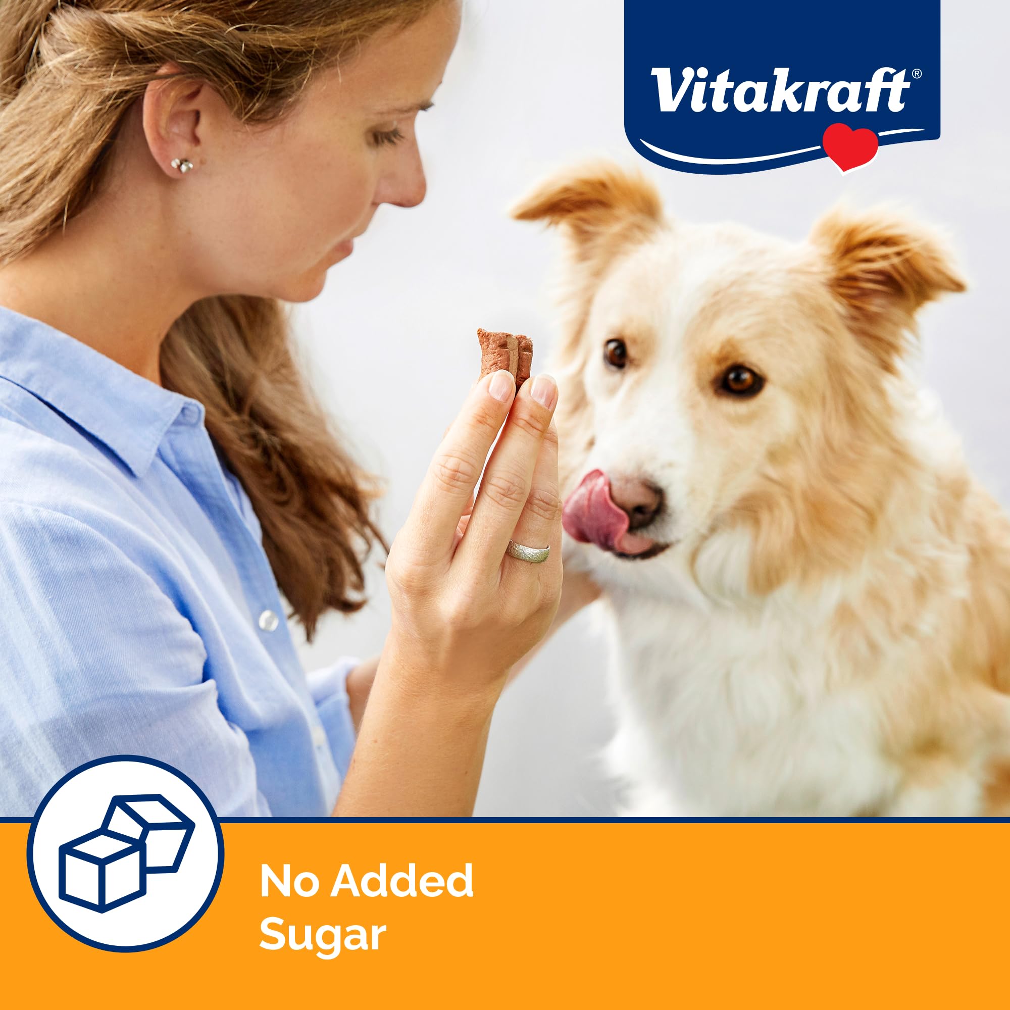 Vitakraft Meaty Morsels – emballage au nitrogene prolonge la fraîcheur entre les snacks.