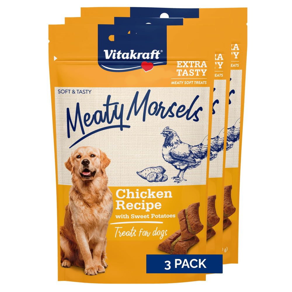 Vitakraft Meaty Morsels – sachet-moelleux: friandise tendre pour chiens.