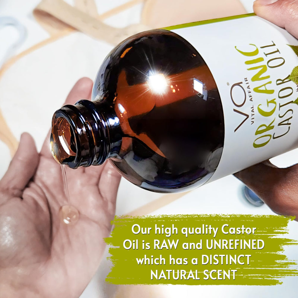 VITAL AFFAIR Castor Oil packaging with a premium, gift-ready box.