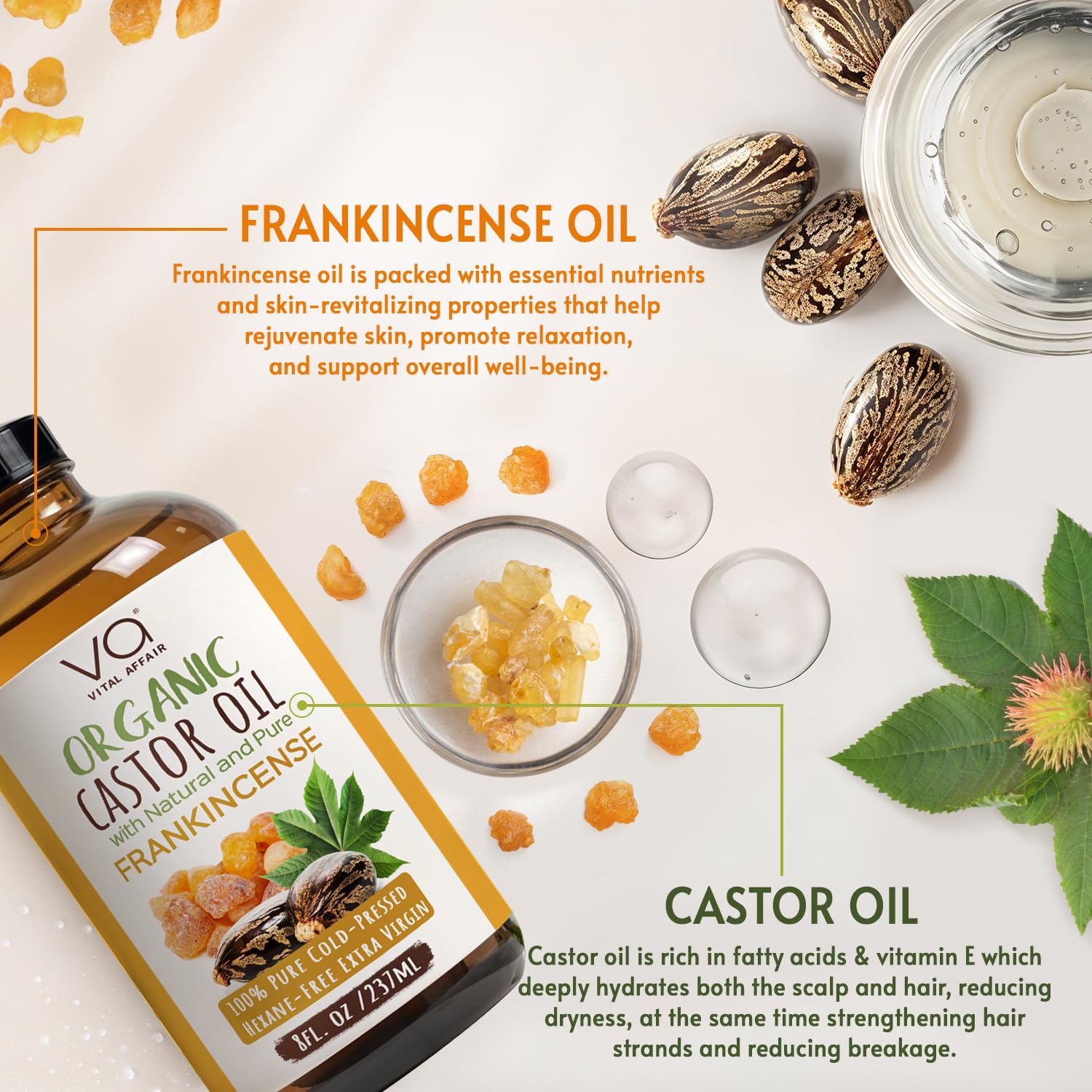 VITAL AFFAIR frankincense oil massage drop for soothing relief.