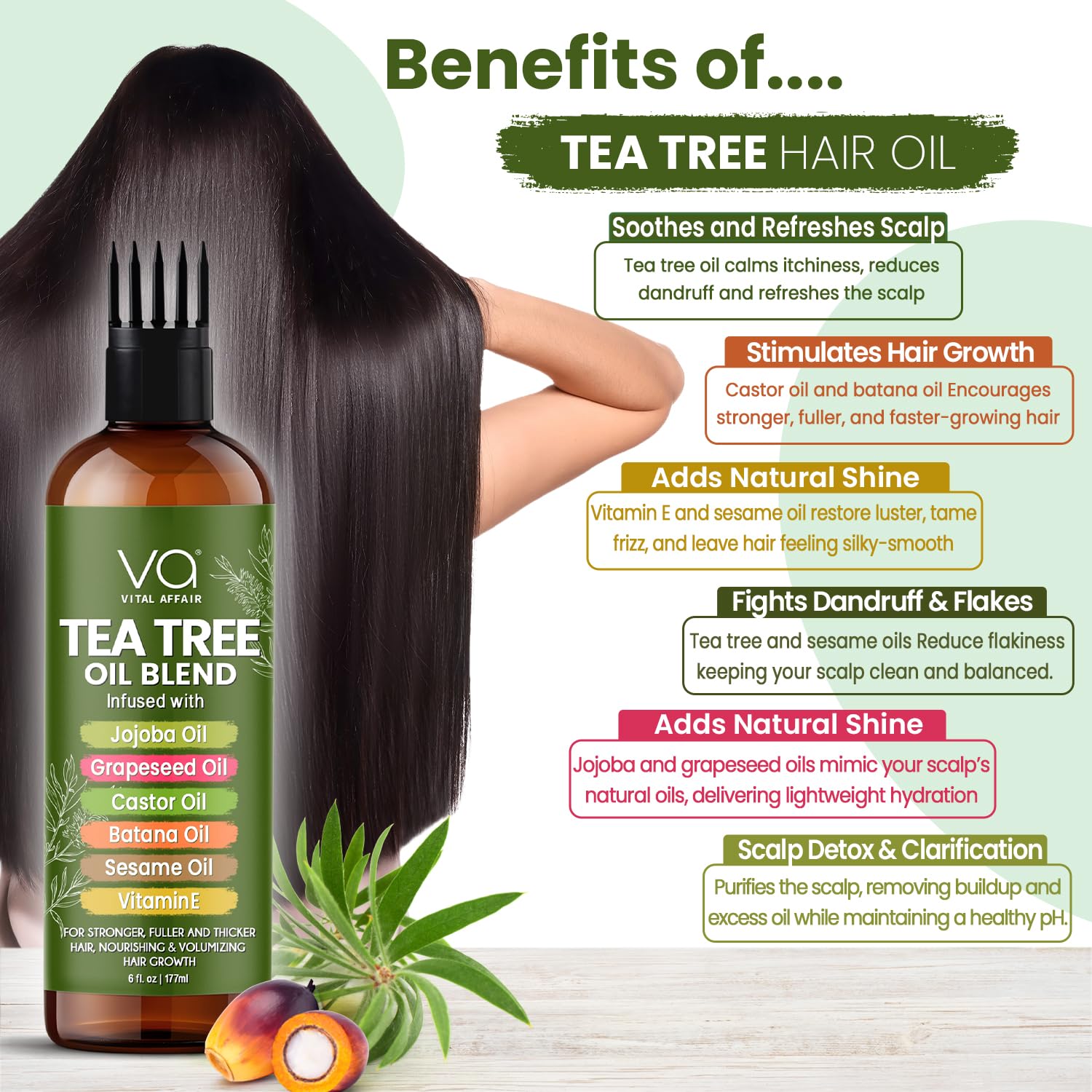 VITAL AFFAIR hair shine and manageability after use.