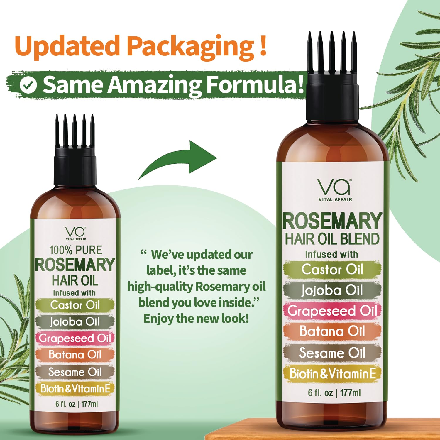 VITAL AFFAIR packaging design front showcases vegan, USA-made branding and clean ingredients.