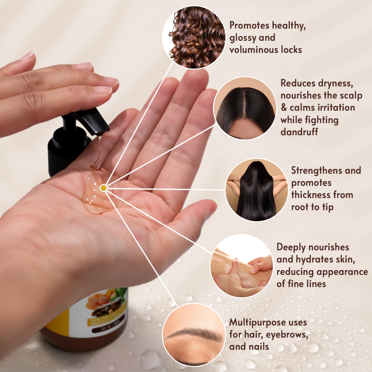 VITAL AFFAIR skin glow and hair care with daily use.