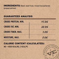 Vital Essentials beef bites during a training session for dogs.