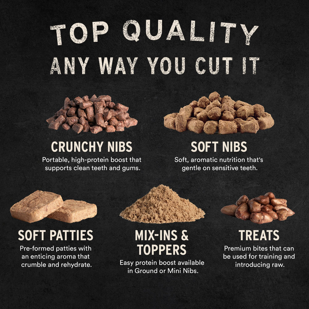 Storage-friendly bag keeps freshness, Vital Essentials freeze-dried chicken cat treats ready for travel.