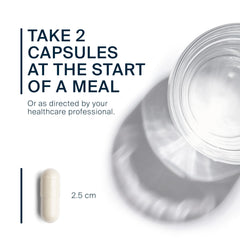 Vital Nutrients Pancreatic Enzymes ingredients label highlights hypoallergenic formula
