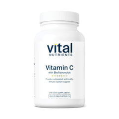 Vital Nutrients Vitamin C with Bioflavonoids bottle showing 1000mg vitamin C for immune support.