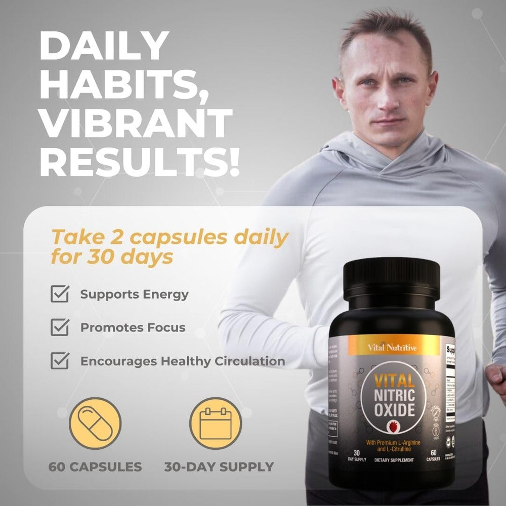 Vital Nutritive 30-day supply packaging shown for routine use