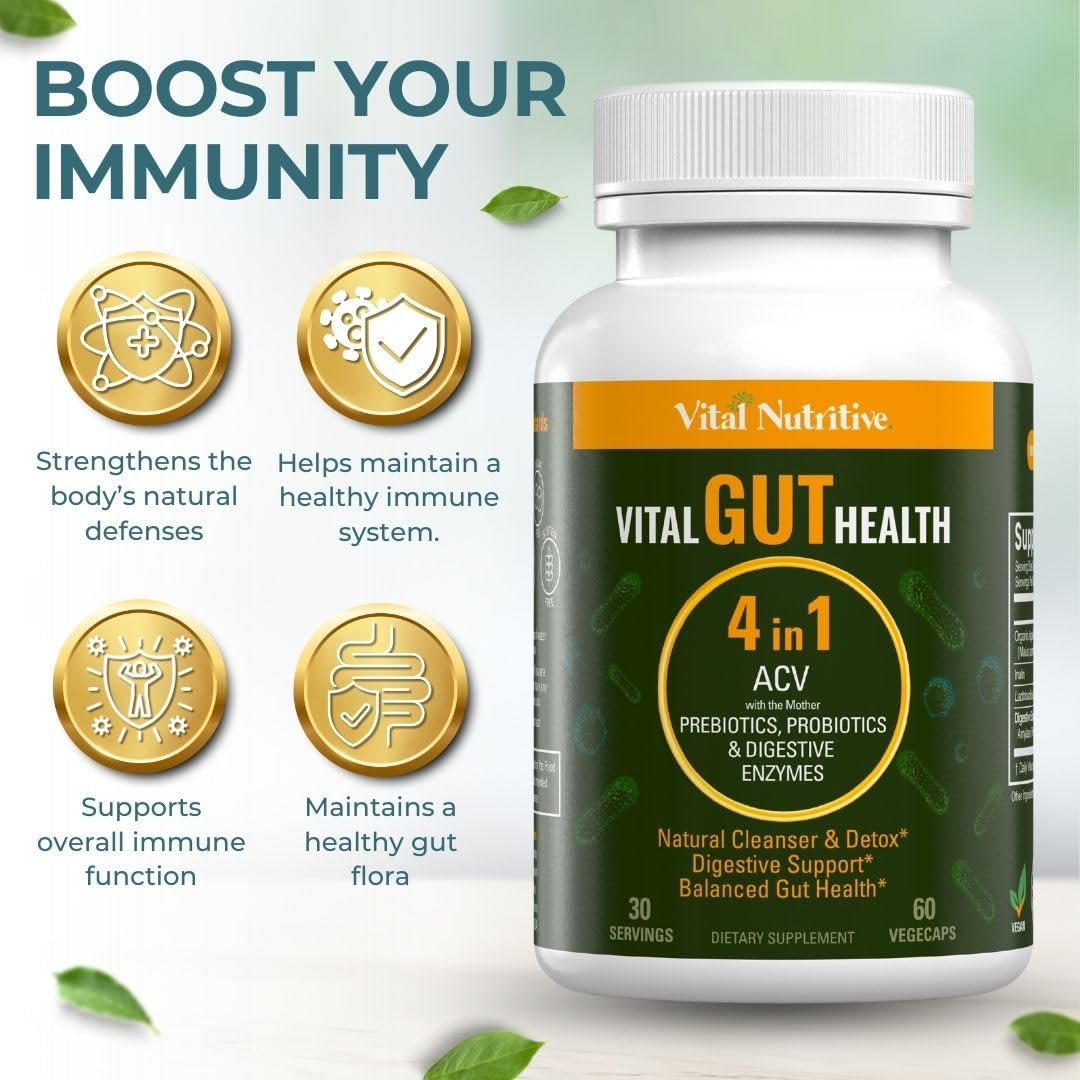 Vital Nutritive Prebiotics probiotics capsules support gut balance