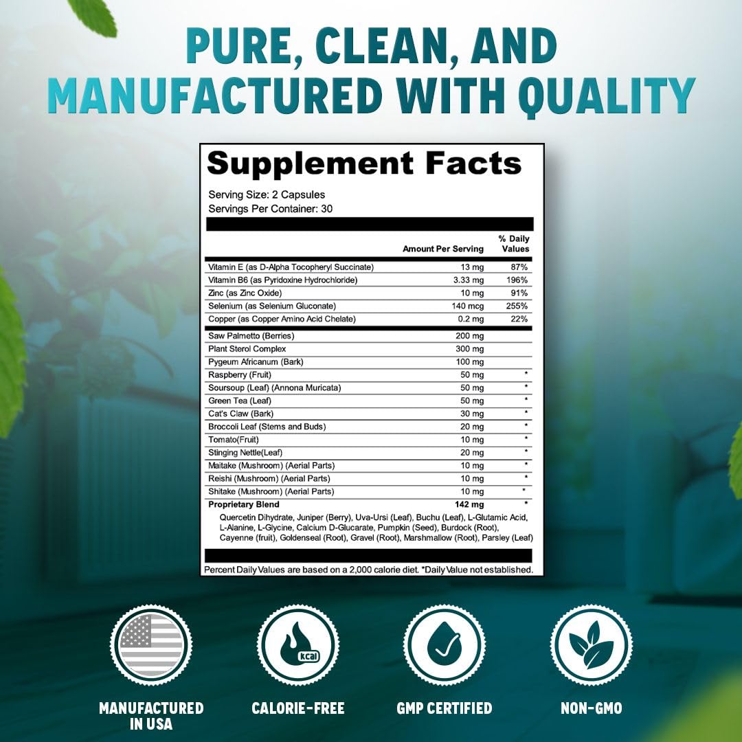 Vital Nutritive urinary bladder-comfort capsules for smoother daytime routines.