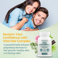 Close-up of Vital Hair Complex capsules for hair wellness