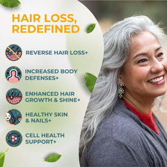 Front label of Vital Hair Complex detailing key vitamins