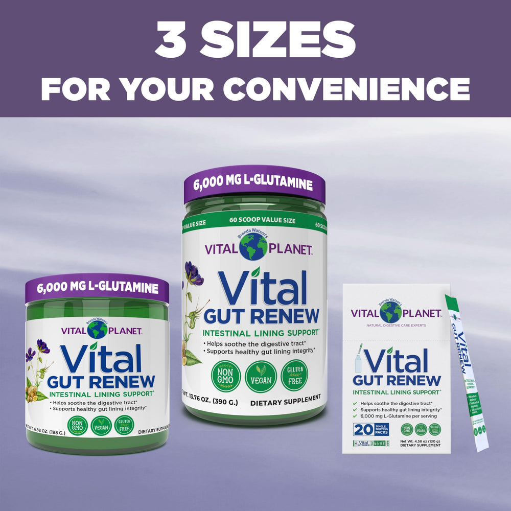 Vital Planet Vital Gut Renew package open reveals clean packaging and natural formula