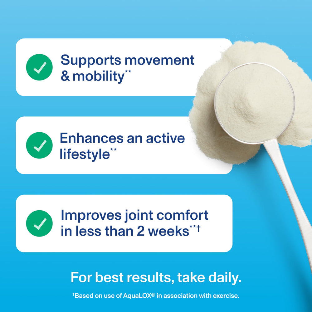 Vital Proteins Active Complex ingredients panel highlights Fortigel and AquaLOX components.