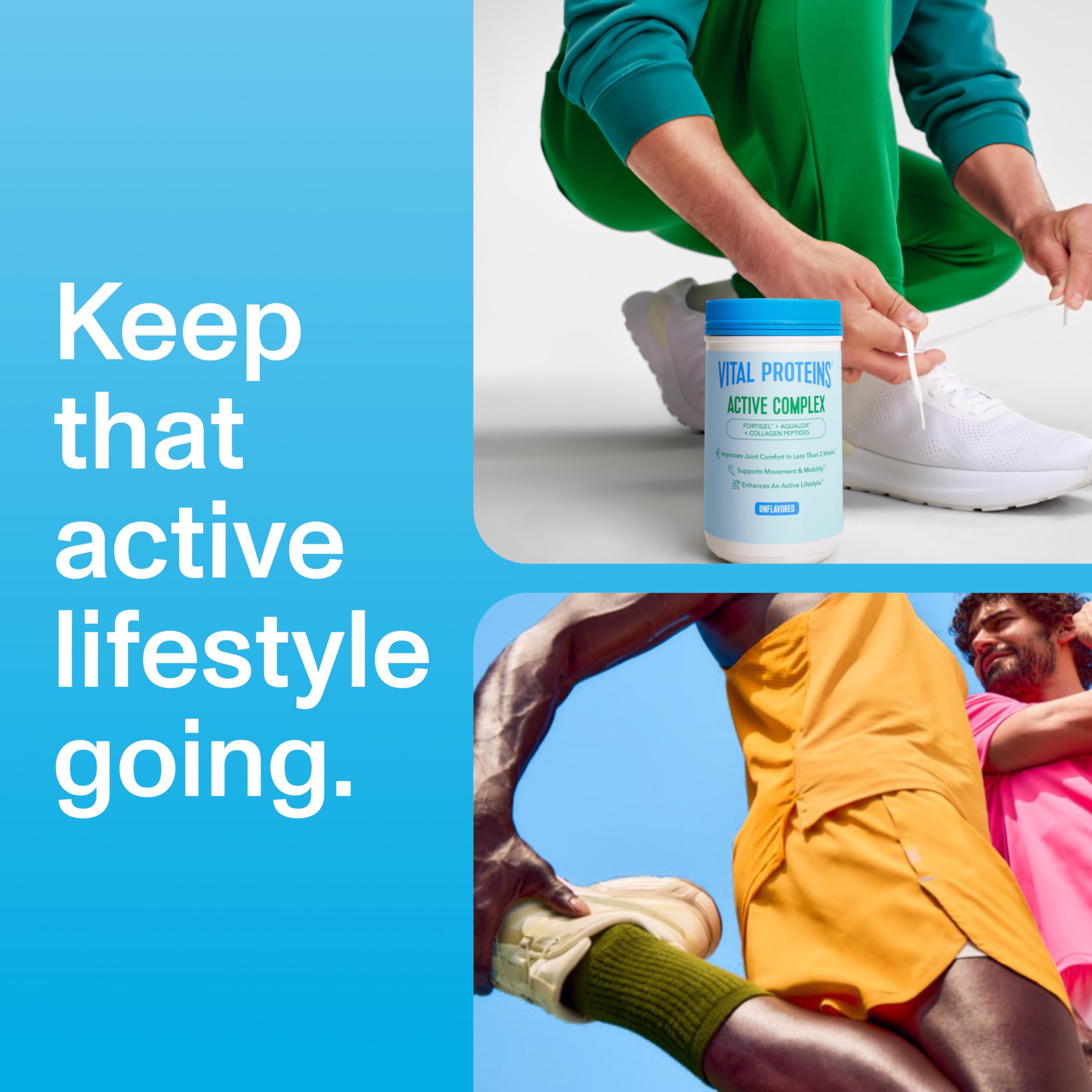 Vital Proteins Active Complex post-workout bottle prepared for movement-focused recovery.