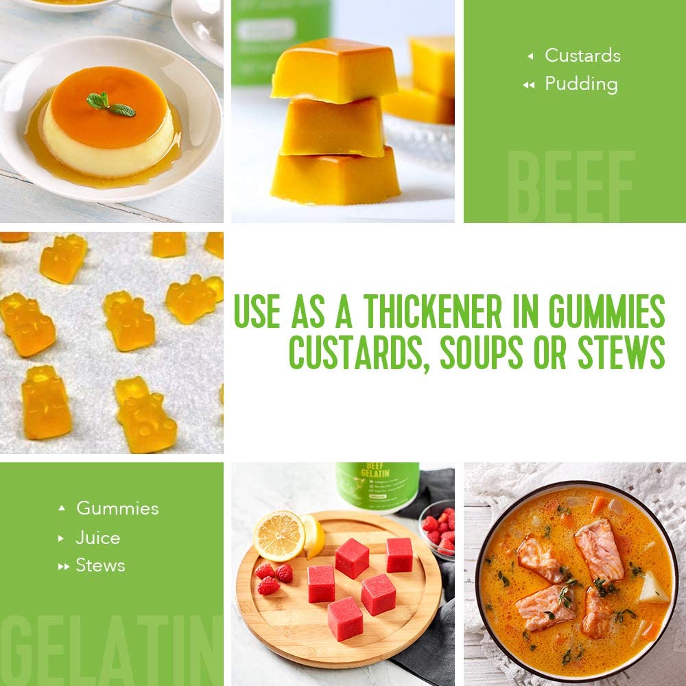 Vital Proteins Beef Gelatin Powder beside bone broth for nourishment ideas.