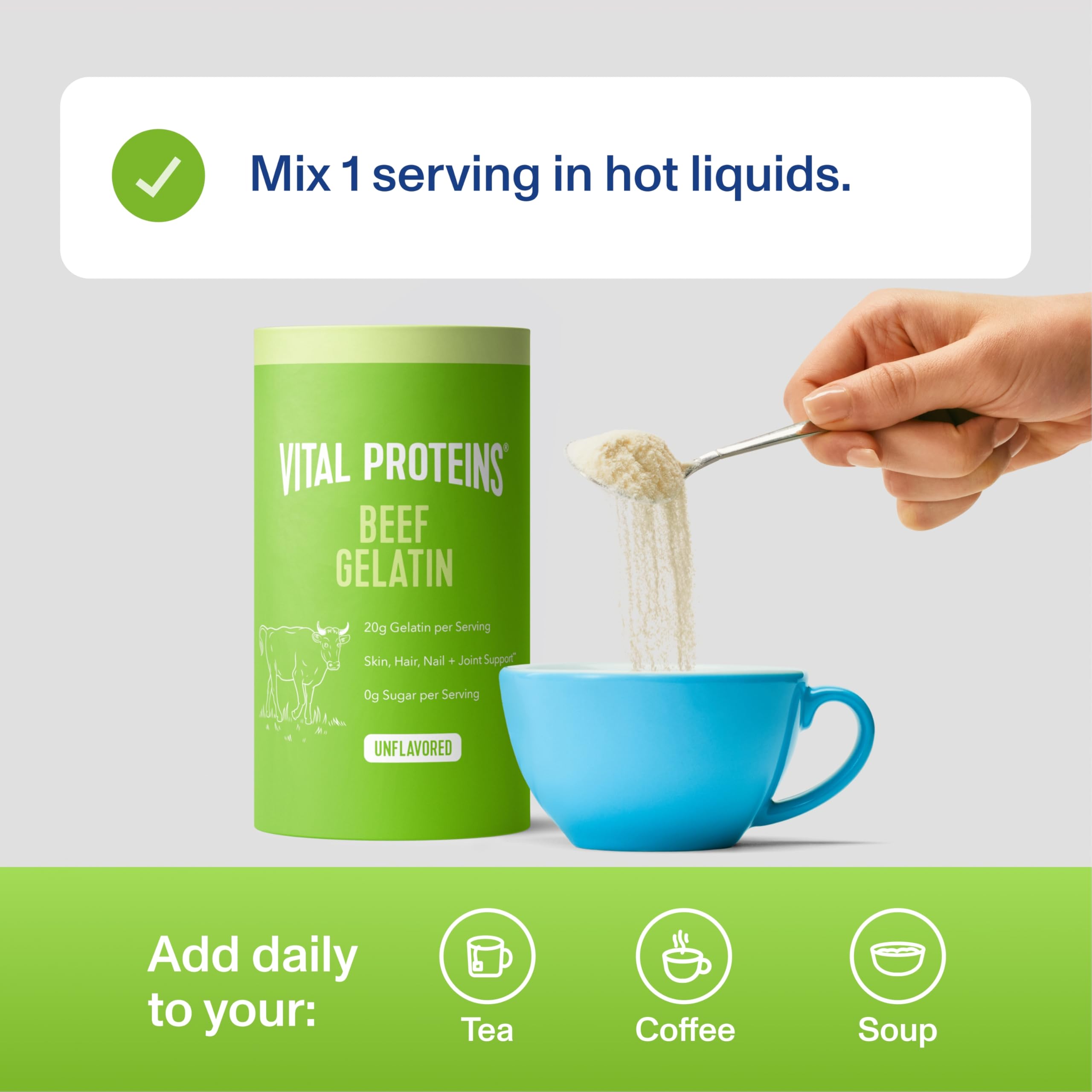 Vital Proteins Beef Gelatin Powder in custards or puddings for silky set.