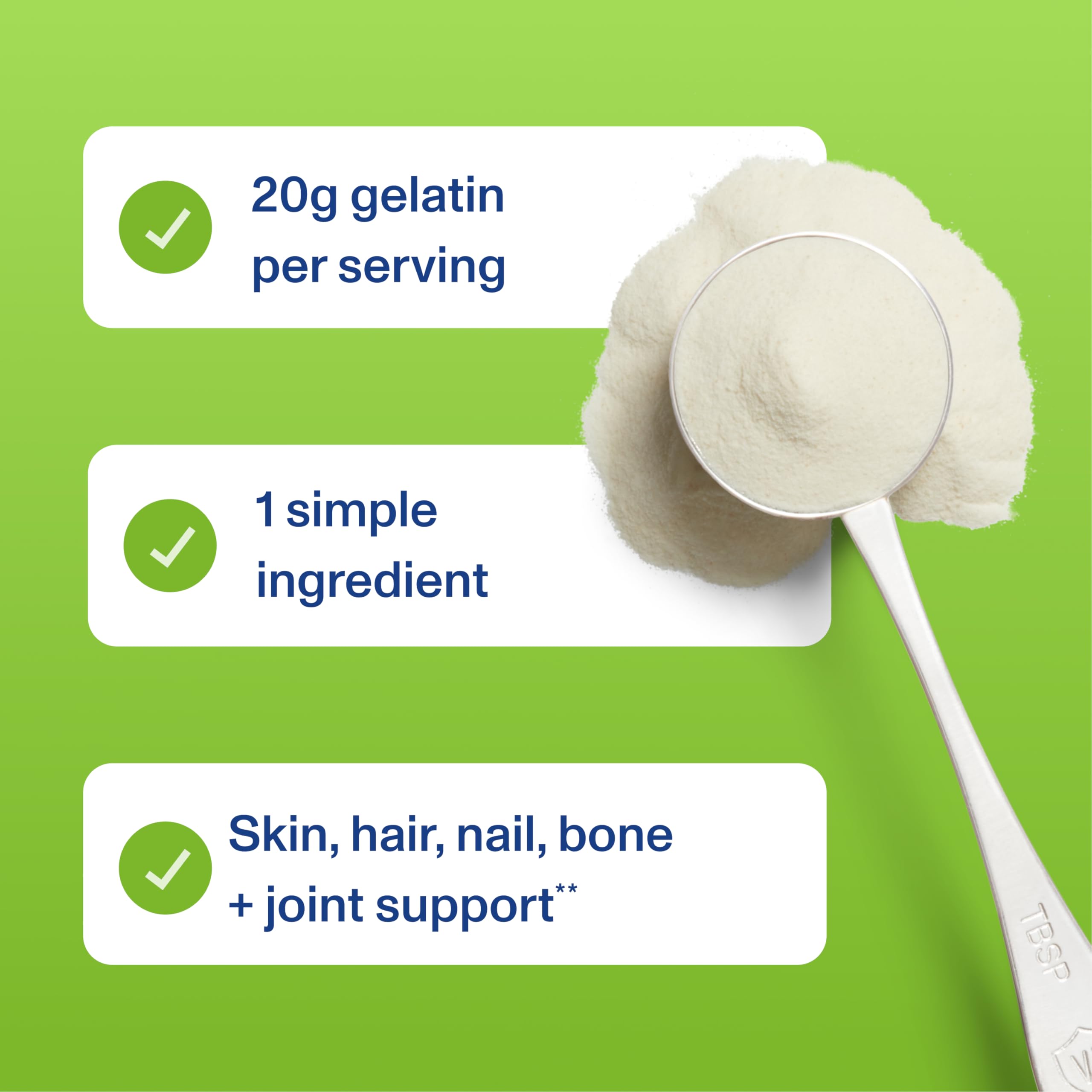 Vital Proteins Beef Gelatin Powder for marshmallows and gelatin-based snacks.