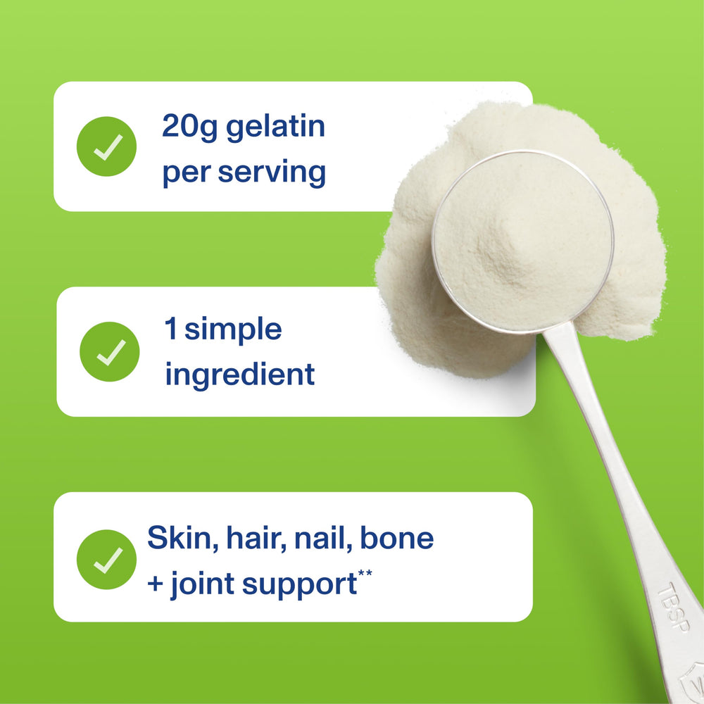 Vital Proteins Beef Gelatin Powder for marshmallows and gelatin-based snacks.