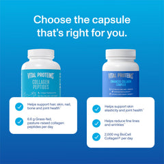 Vital Proteins capsules on daily-pill drawer emphasize gluten-free, convenient routine.