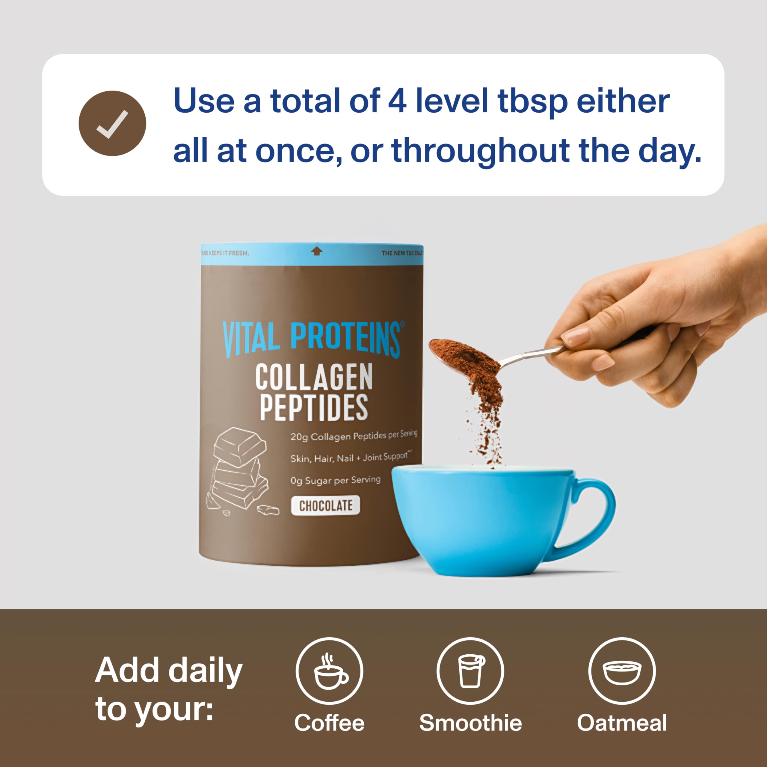 Vital Proteins collagen peptides near joints and bones for mobility.