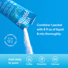 Vital Proteins Collagen Peptides powder dissolves in tea for a simple routine.