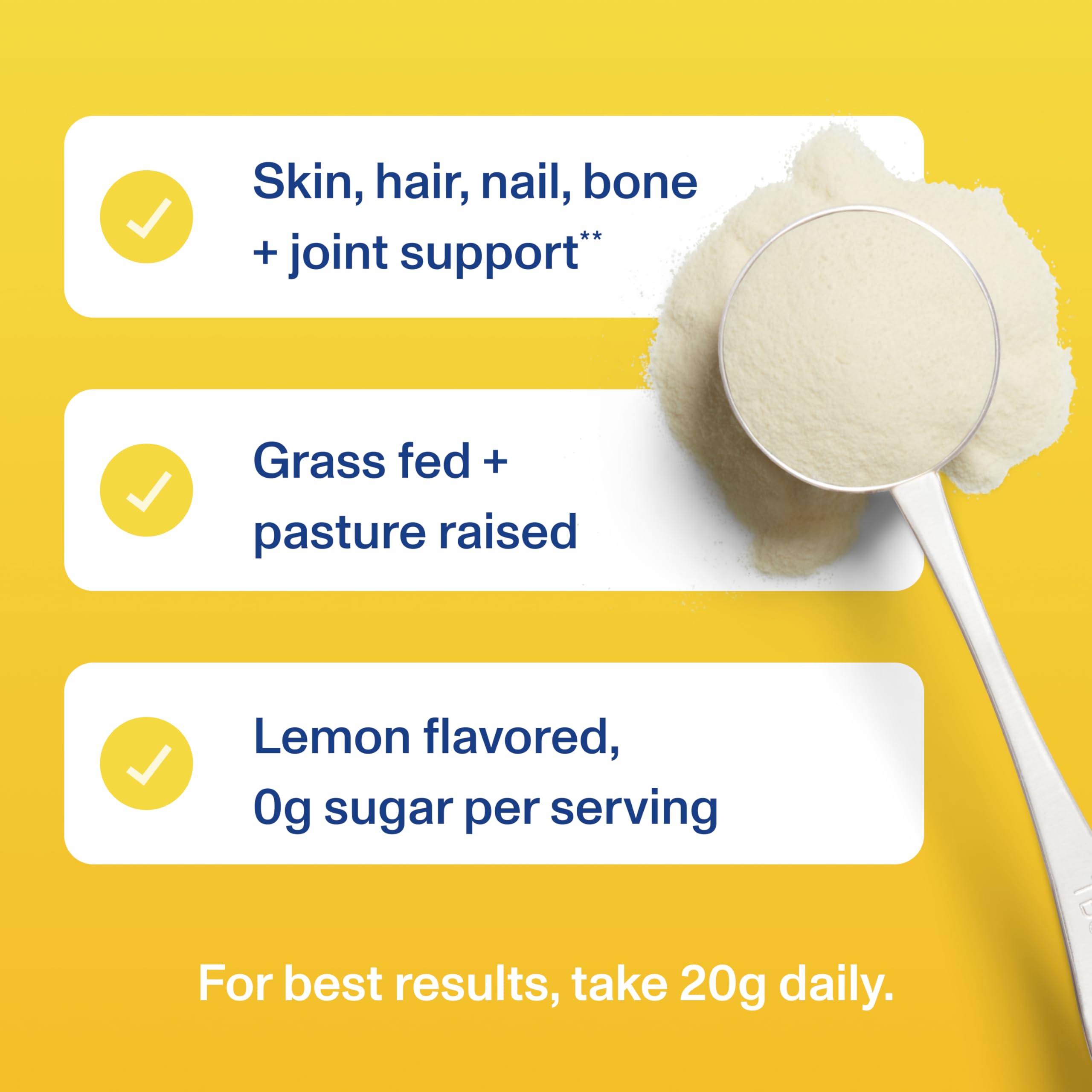 Vital Proteins collagen peptides lemon nutrition label close-up