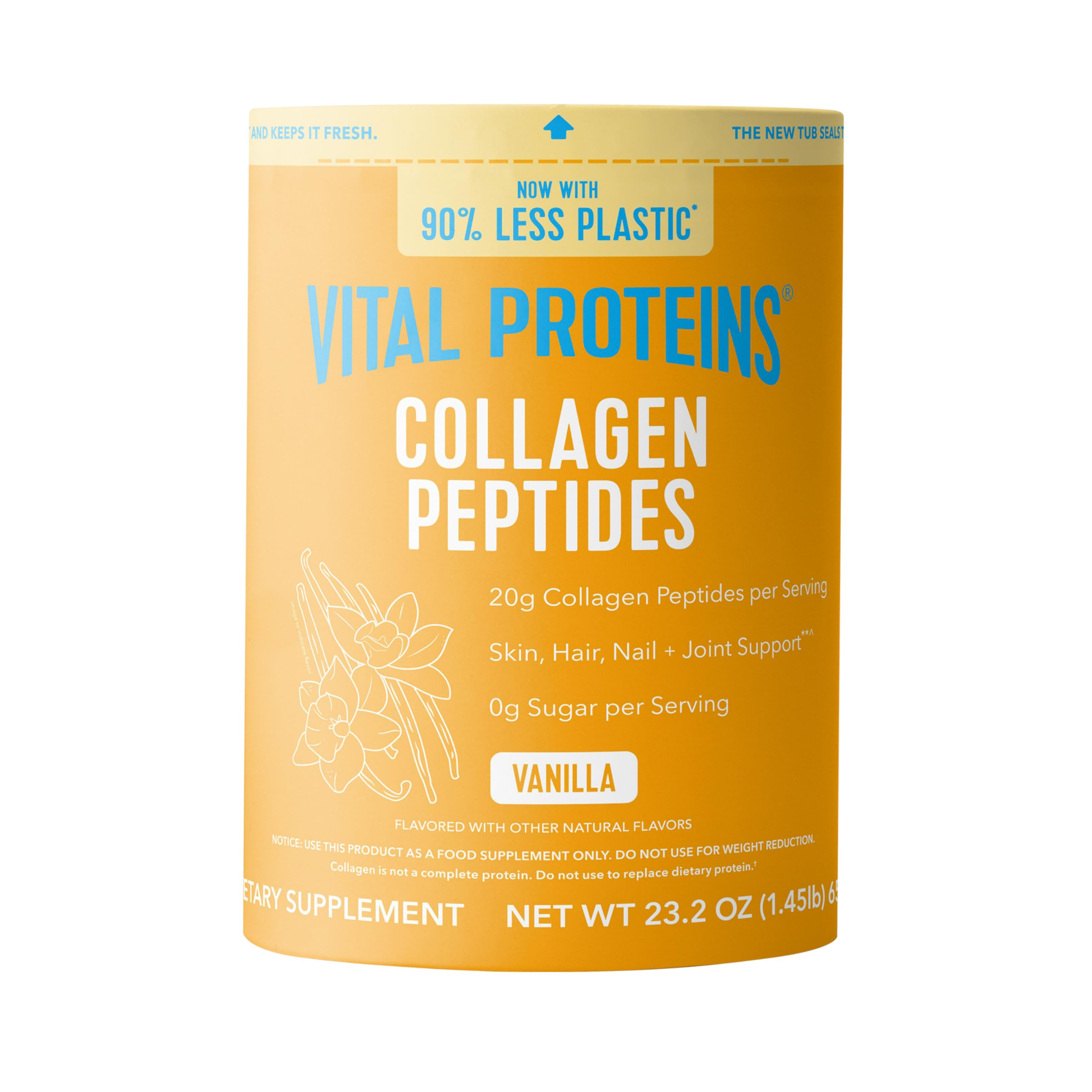 Vital Proteins Collagen Peptides tub for daily use supporting hair, nails, and skin.