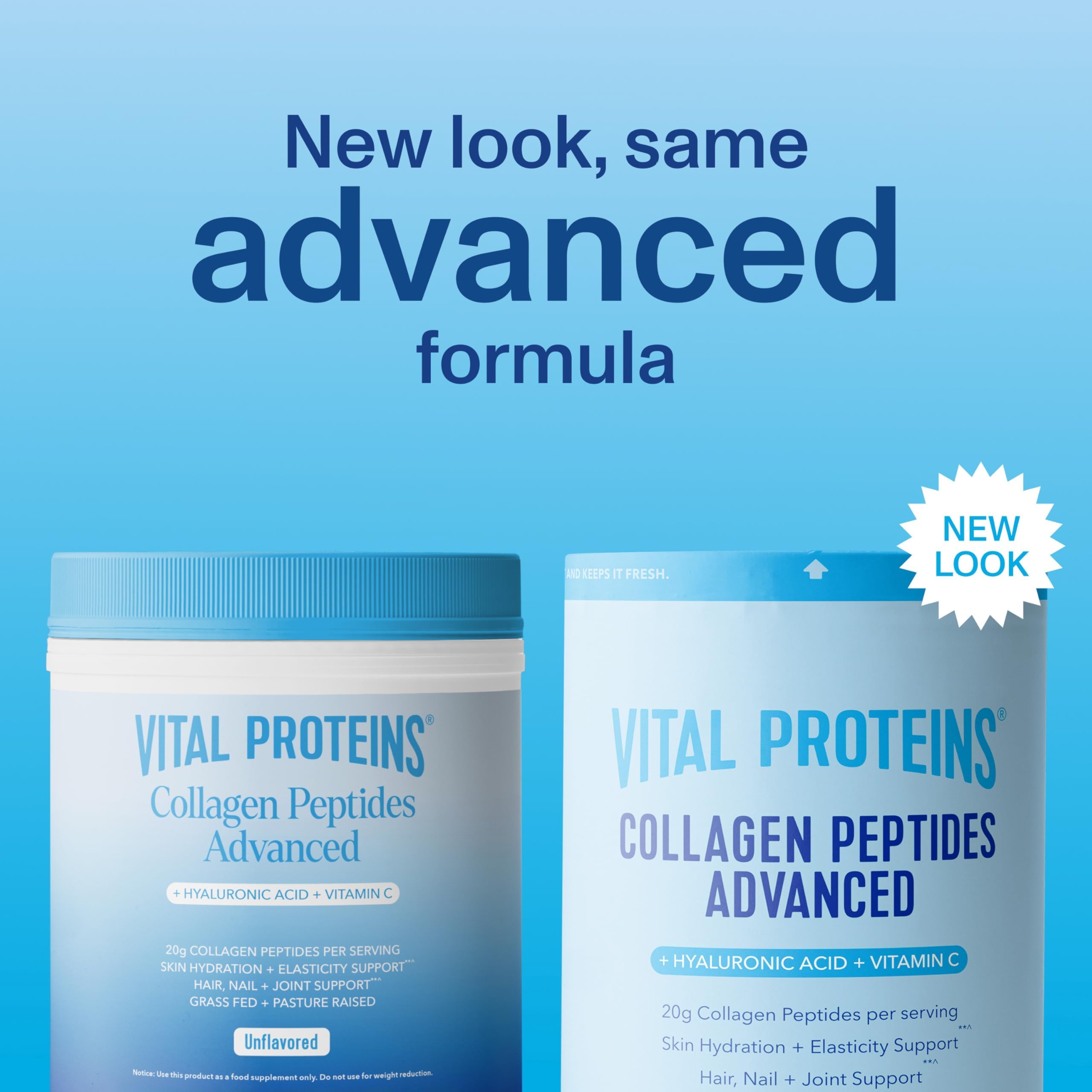 Vital Proteins Collagen Peptides Unflavored dissolving in tea for easy hydration.