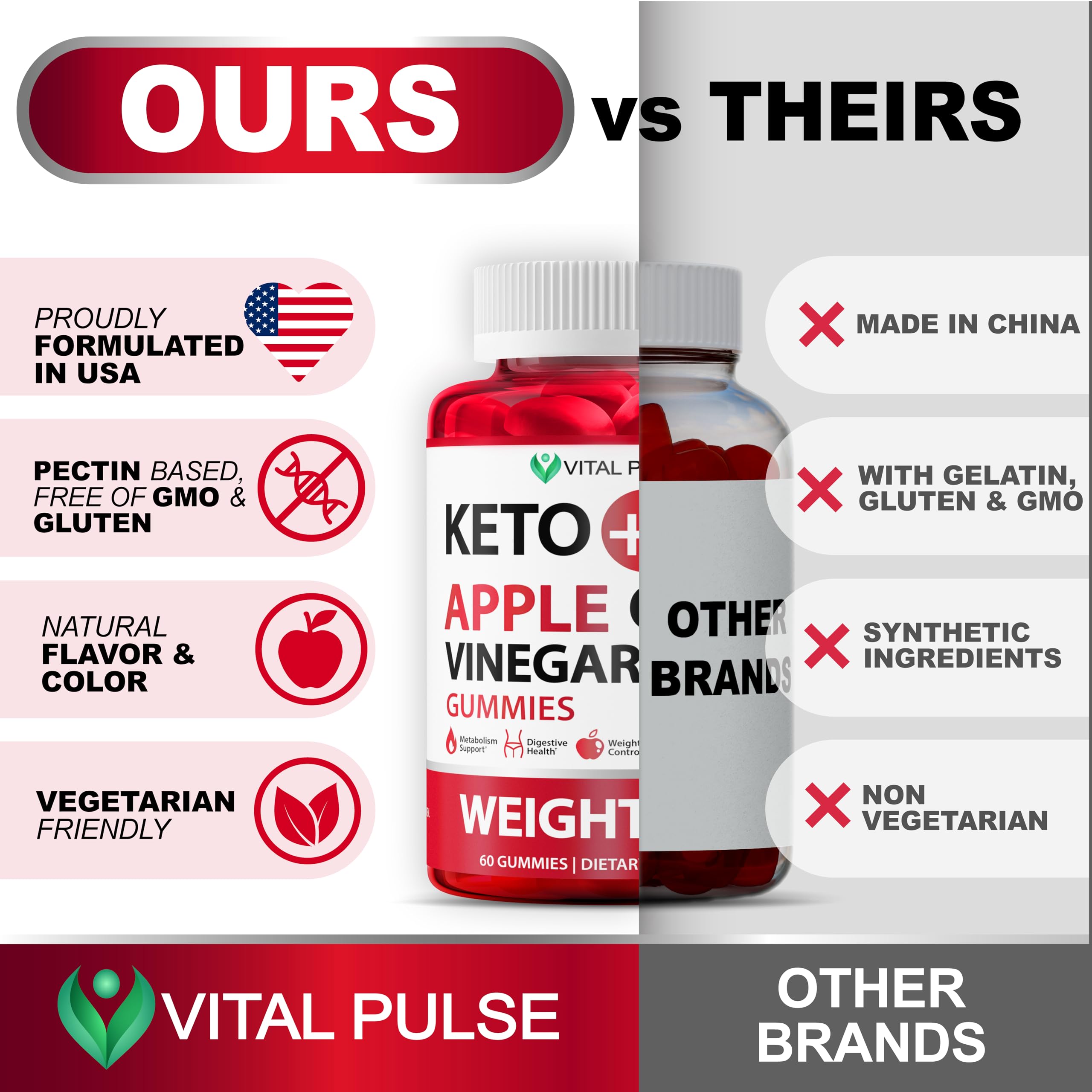Vital Pulse Keto ACV Gummies daily-dose scoop for easy serving.