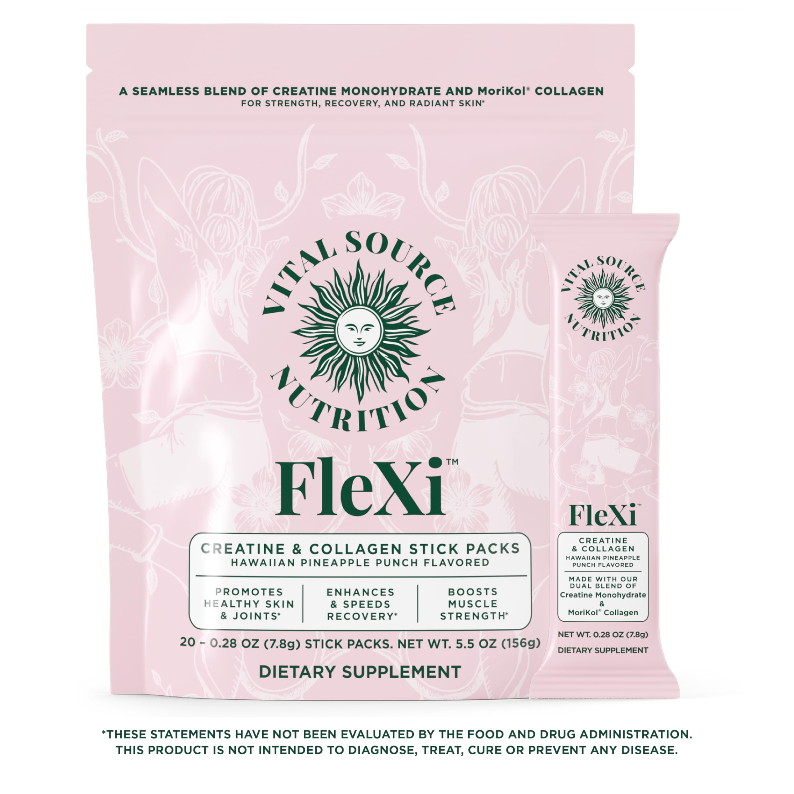 Vital Source Flexi workout scene illustrates mobility-friendly joint support in action.