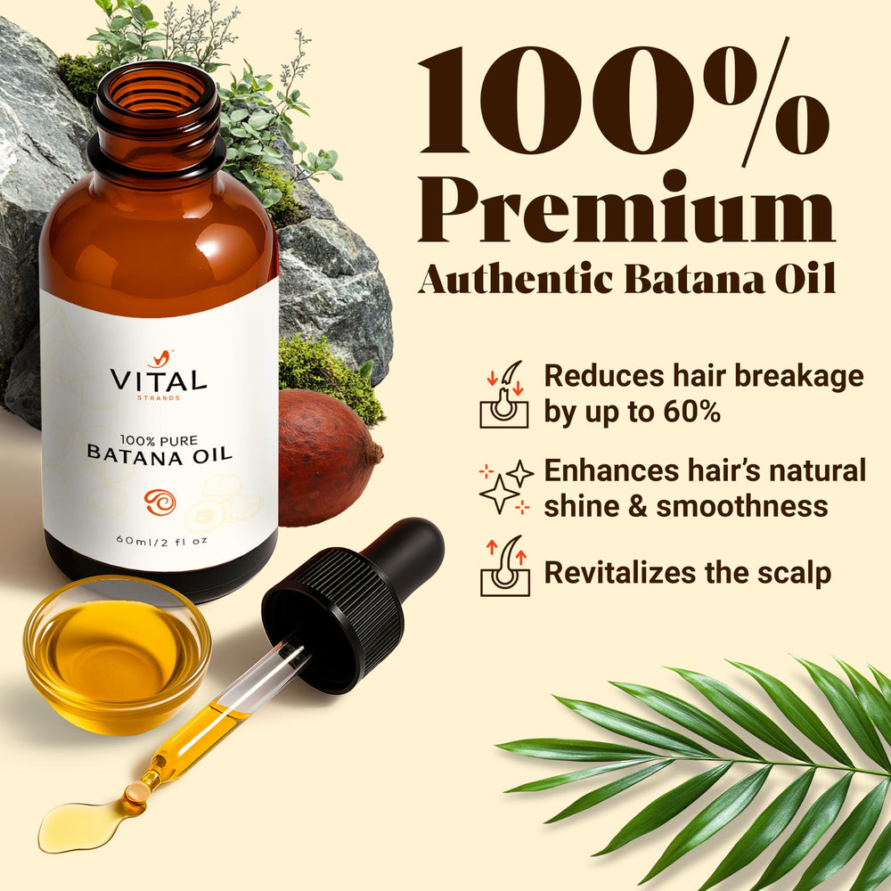 Vital Strands Batana Oil quick-absorption shown with a non-greasy finish