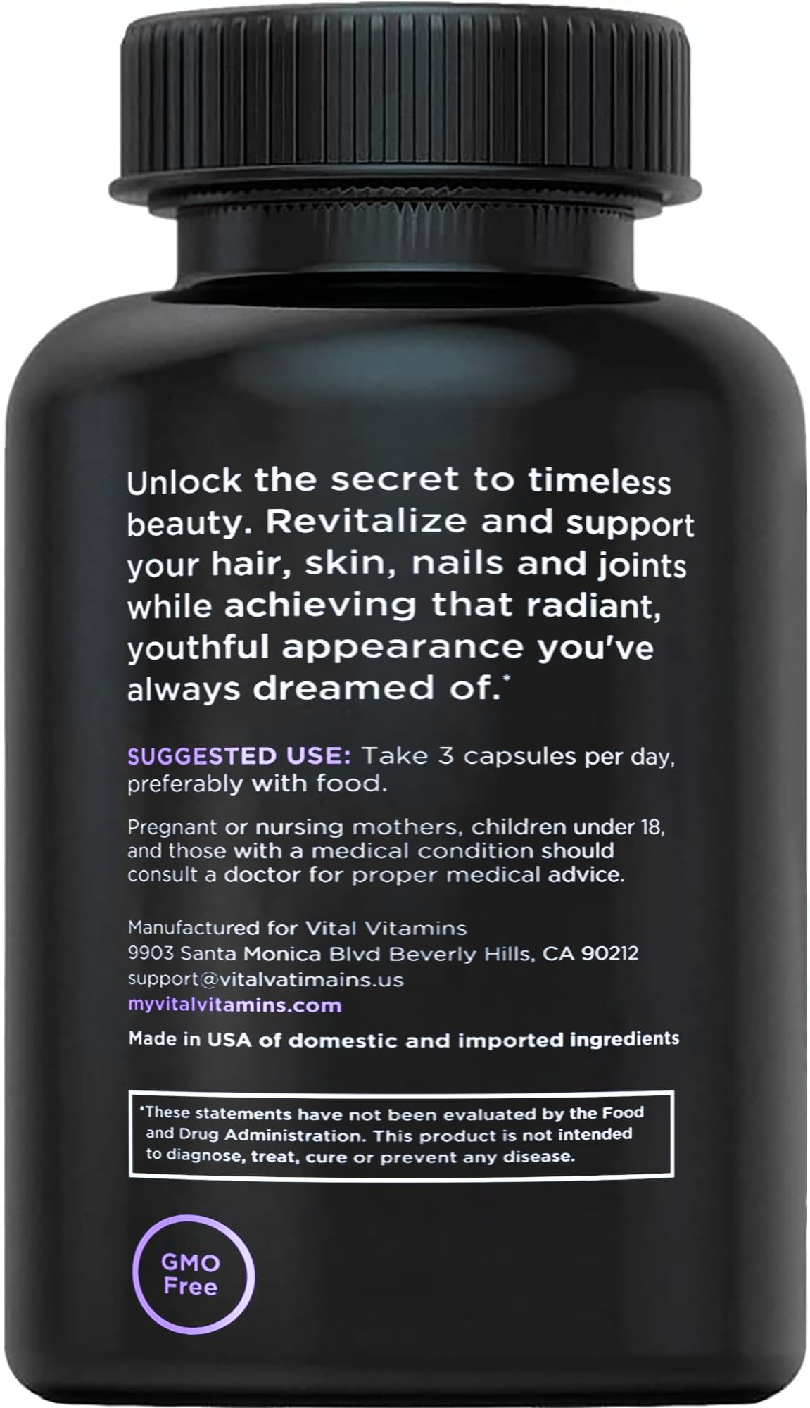 Vital Vitamins lifestyle shot features a morning routine including vitamins for wellness.