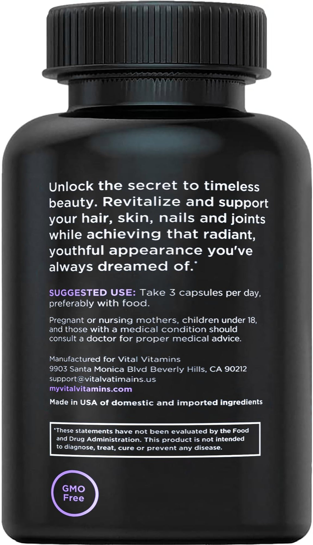 Vital Vitamins lifestyle shot features a morning routine including vitamins for wellness.