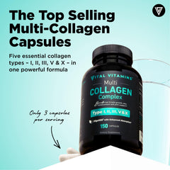 Vital Vitamins bottle tipped to pour signals easy daily use.