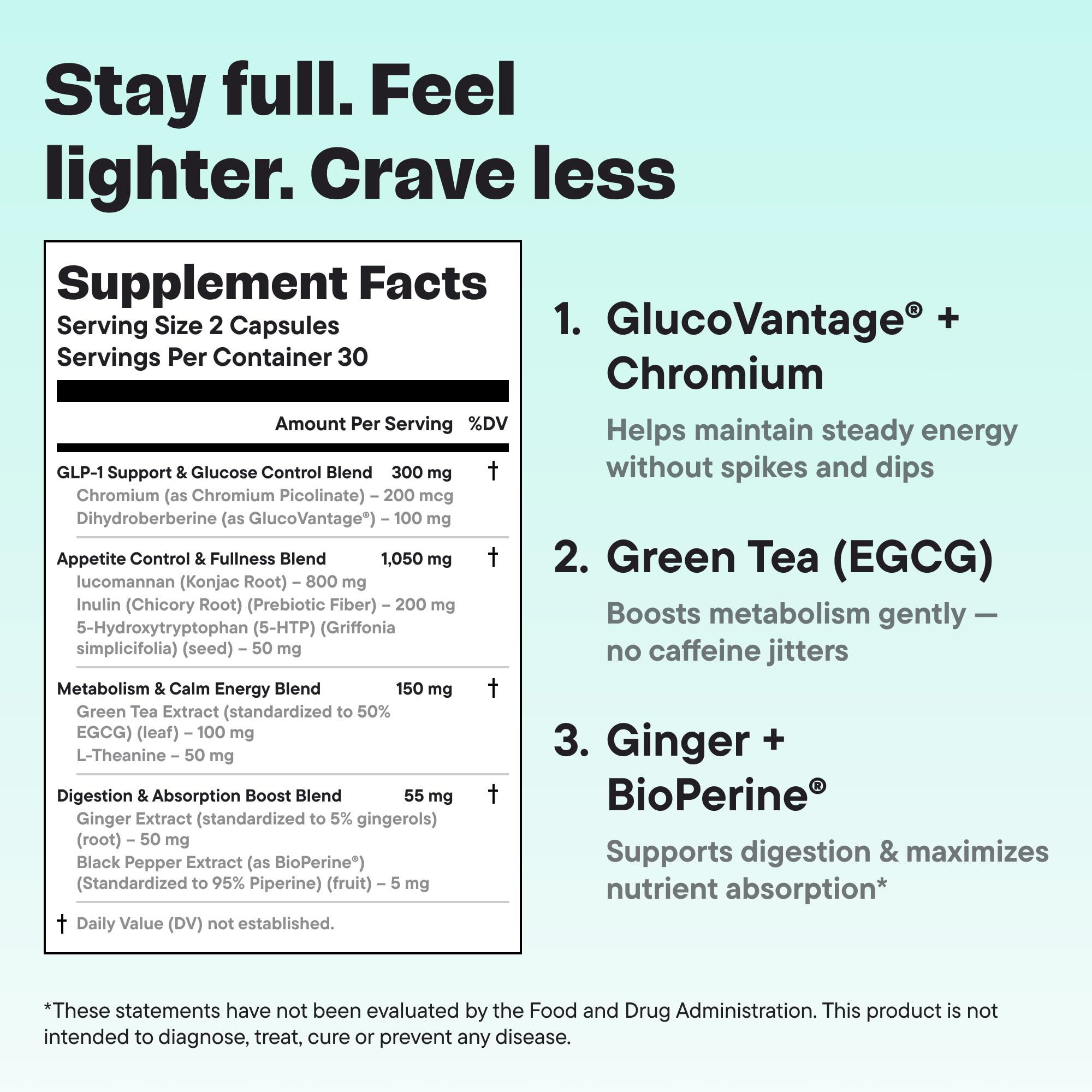 VitalForm GLP-1 packaging foil image emphasizing vegan, weight management ingredients.