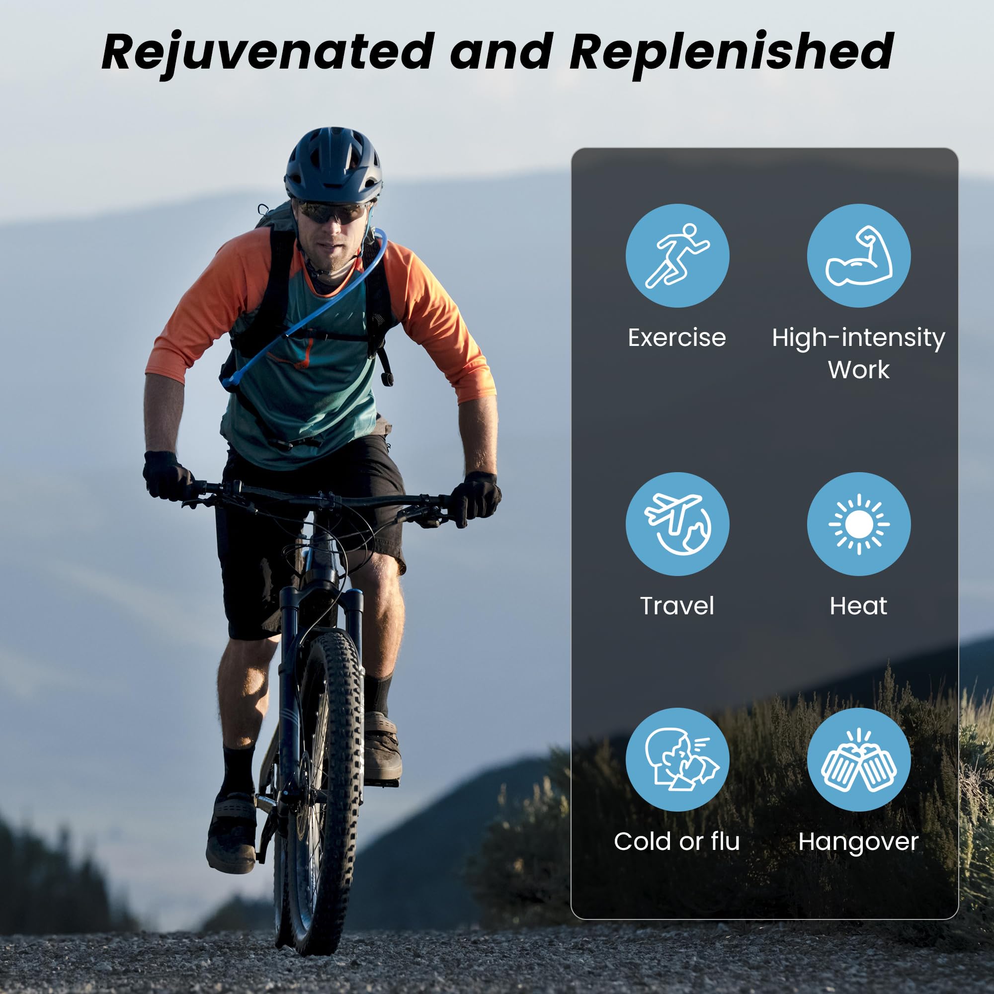 VitalHarvest Mint electrolyte packet revives energy with a clean, refreshing finish