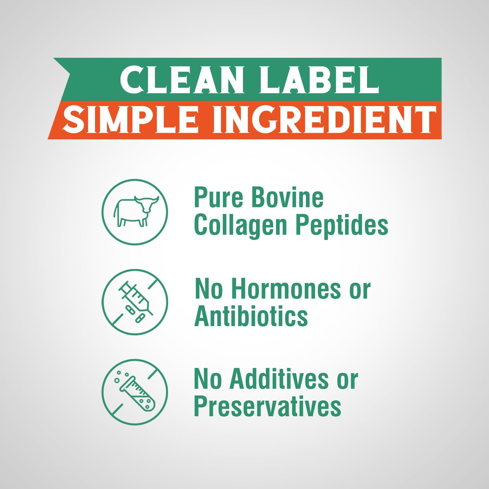Vitalibre collagen powder nutrition facts panel hints at high bioavailability potential.